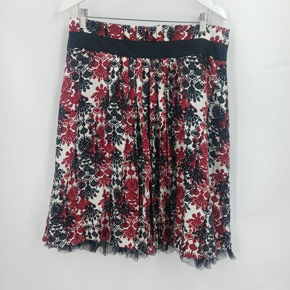 Worthington Plus Size 16 Floral Print Elastic Waist Pull-On Skirt